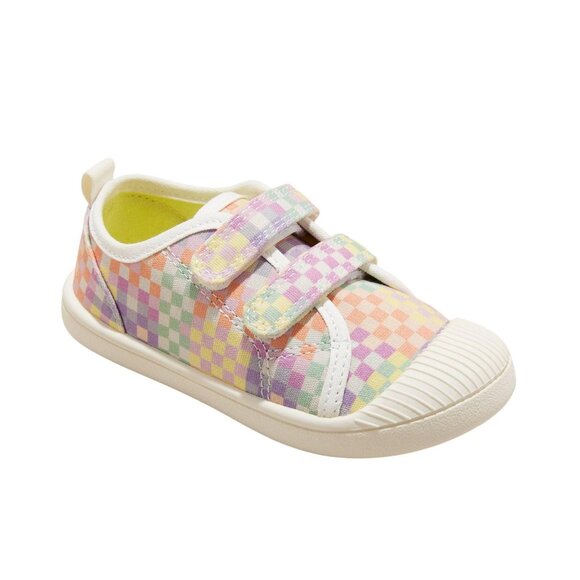 NWT Cat & Jack Toddler Girls Parker Solid Sneakers 89483947 7T Pink Multi - Picture 1 of 7